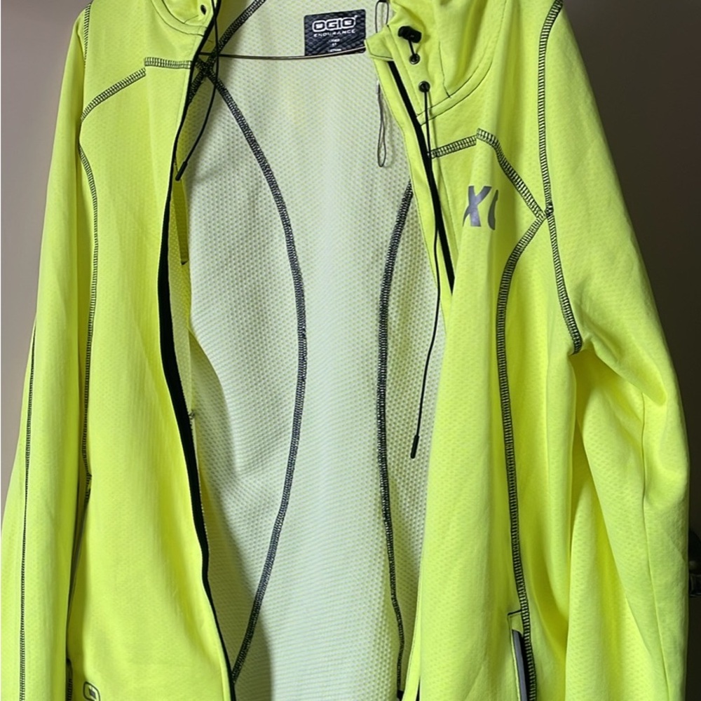OGIO Women's high visibility  Yellow running Jacket